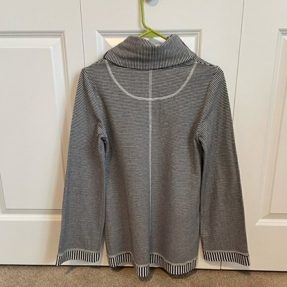 Anthropologie Maeve Black & White Striped Turtleneck Sweater Size XS - Picture 2 of 5